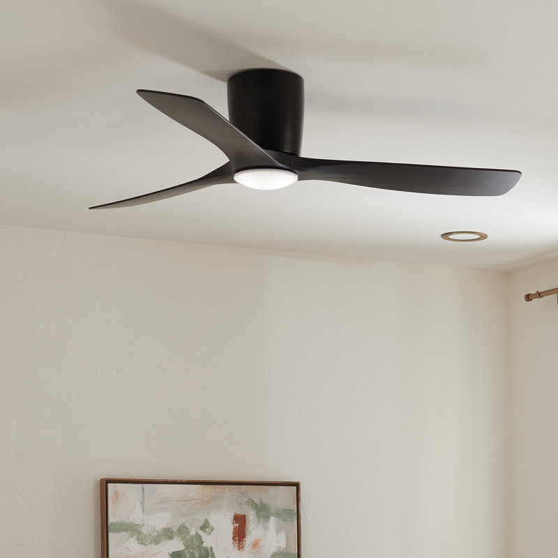 Ventilateur de plafond 54 po Volos, Noir satiné
