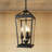 3-light Outdoor Hanging Lantern,18.6 " Large Outdoor Pendant Lantern  for Outside Weatherproof and Anti-rust,3 Bulbs Included Traditional Outdoor Pendant Lights for Porch,Entrance,Yard,Patio