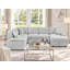 Upholstered 117.5 " Chenille U-Shaped Sofa Bed-732847098