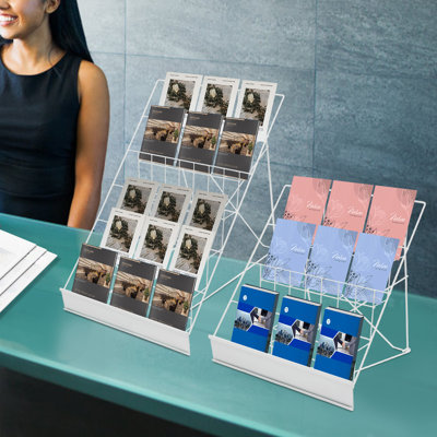 2PCS Magazine Newspaper Display Stand