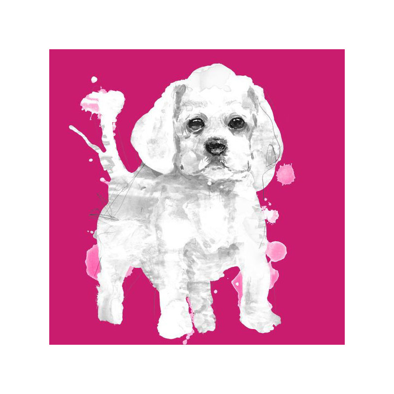 Vivid Puppies V Painting by Elle Youngstrom, Outdoor