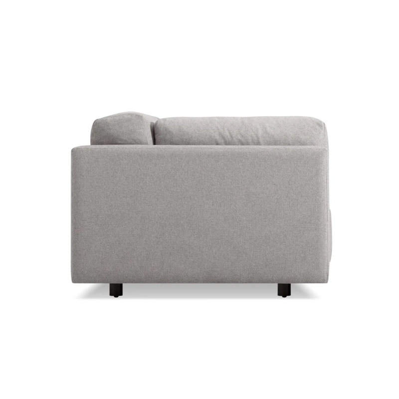 Sunday Sofa, Agnew Gray Textured Basketweave, 30" H x 102" W x 40" D
