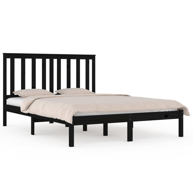 Bed Frame Solid Wood, natural, Double (4'6)