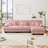 Chenille Cloud Couch 2 Seater Sofa with Ottoman-1015567002-1029991960