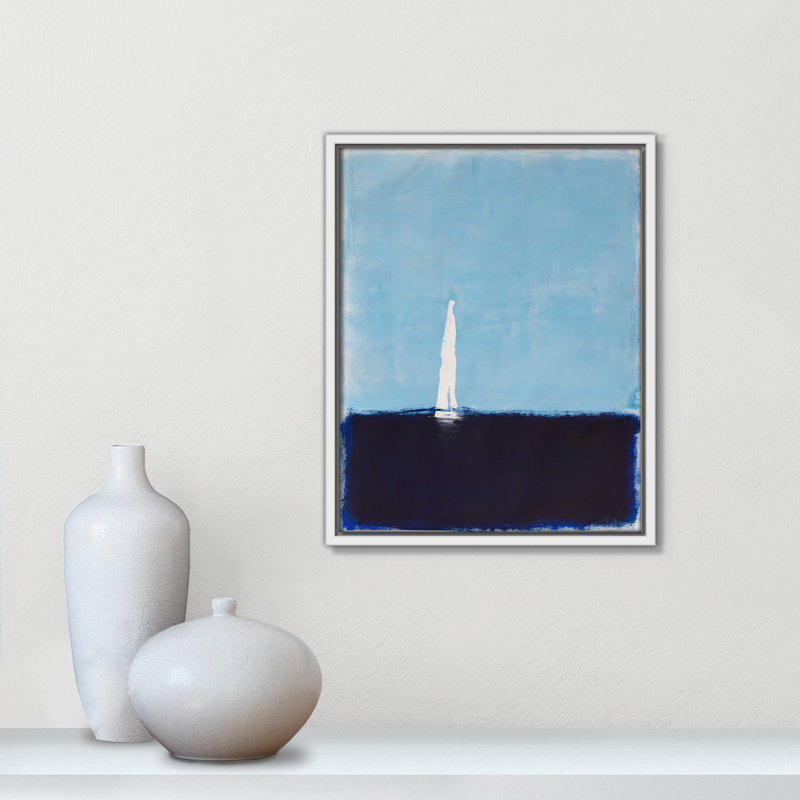 «Morning Sails I Print» par , Toile avec cadre, L 12,5 po x H 15,5 po, Flotteur blanc