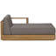 Horizon Outdoor Teak Chaise Lounge-1889560754