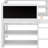 Low Loft Bed with Movable Shelves and Ladder,with Decorative Guardrail Chalkboard-1262773368
