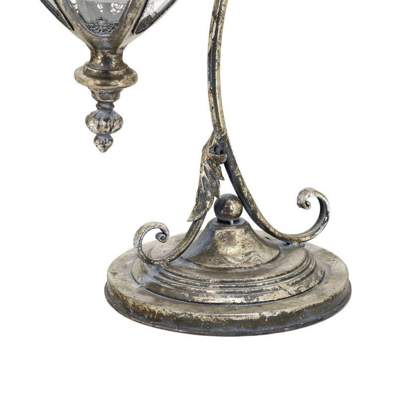 Lampe fantaisie en fer, Argent