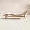 Janine 24'' Outdoor Teak Chaise Lounge