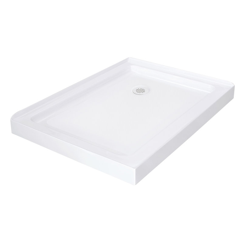 Moselle 60" x 35" Clear Tempered Glass Frameless Sliding Shower Enclosure