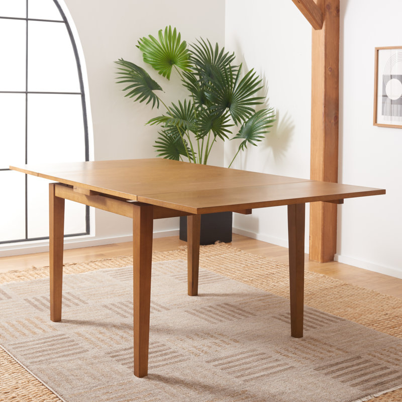 Arizona Extendable Solid Wood Base Dining Table, Brown
