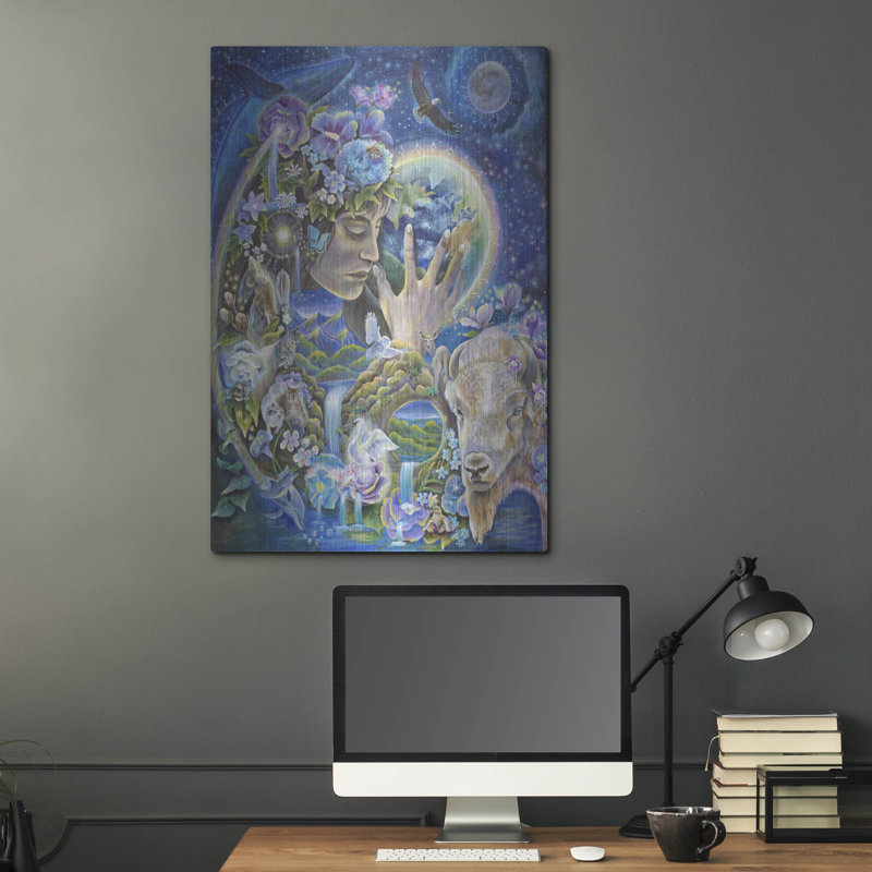  «Deep Listening» par Verena Wild, art mural en métal, 24 po x 36 po, H 36 po x l 24 po
