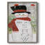 «Snowman Let It Snow», reproduction encadrée - bois massif-805168057