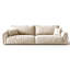 Coussin modulaire en polyester blanc cassé-988548641