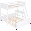 Lit superposé blanc avec bureau - Esthétique fonctionnelle et attrayante pour un espace limité