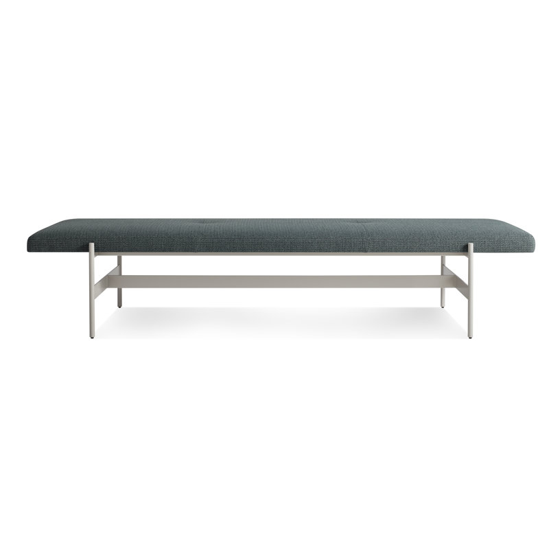 Daybench Upholstered Dining Bench, Maharam Mantle in Parsley / Putty, 14" H x 75" W x 24" D