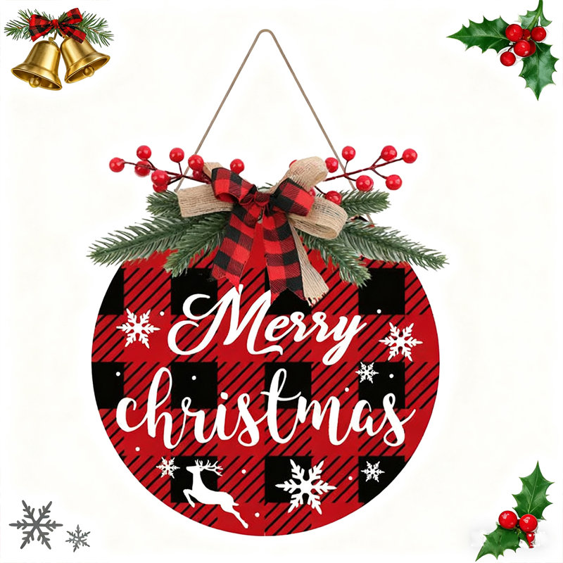 Enseigne de porte Merry Christmas
