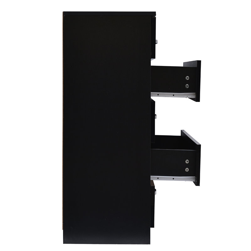 Everleaner 5 - Drawer Chest of Drawers, Black