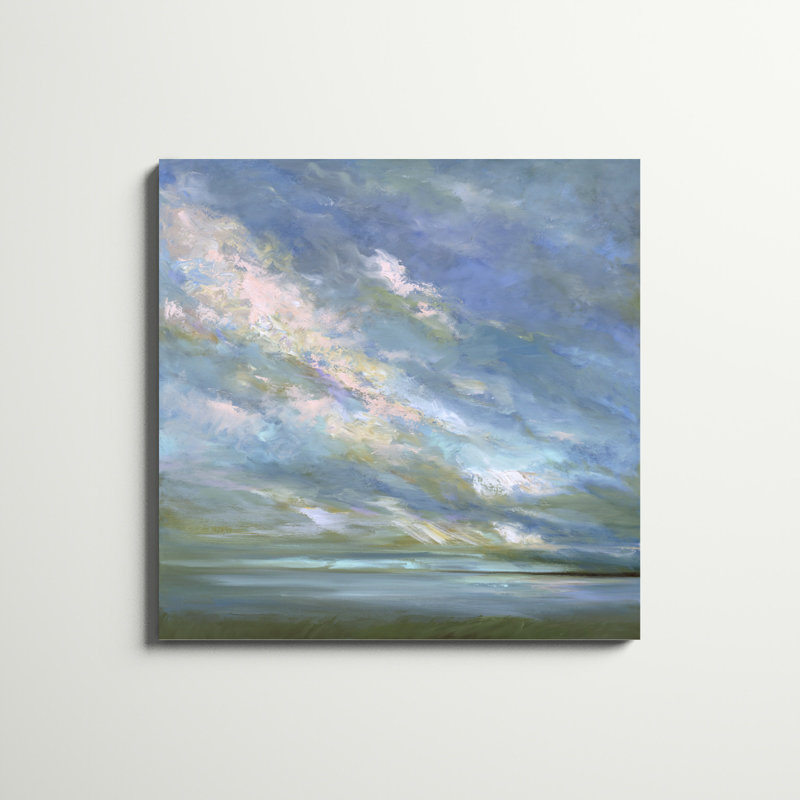 «Coastal Sky # 3», peinture sur toile, H 36 po x l 36 po