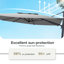 Parasol de patio extérieur carré douillet 10 pi Gentle Chic-85856851
