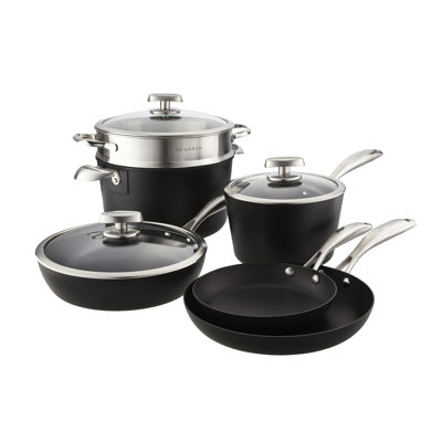 SCANPAN Pro IQ 9 Piece Aluminum Non Stick Aluminum Cookware Set