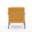 Fauteuil d'appoint rembourré en bois massif de chenille de style Mid-Century avec coussin supplémentaire Juriana-574627526