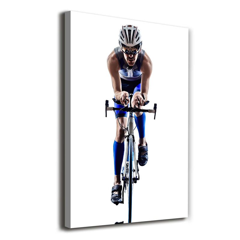 Cyclist - Wrapped Canvas Print