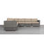 Tressel 122'' Wide L-Shaped Premium All-Weather Wicker Patio Sectional with Sunbrella® Cushions-1064915542