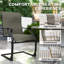 Ensemble de 2 chaises de patio pour l'extérieur C Spring Motion