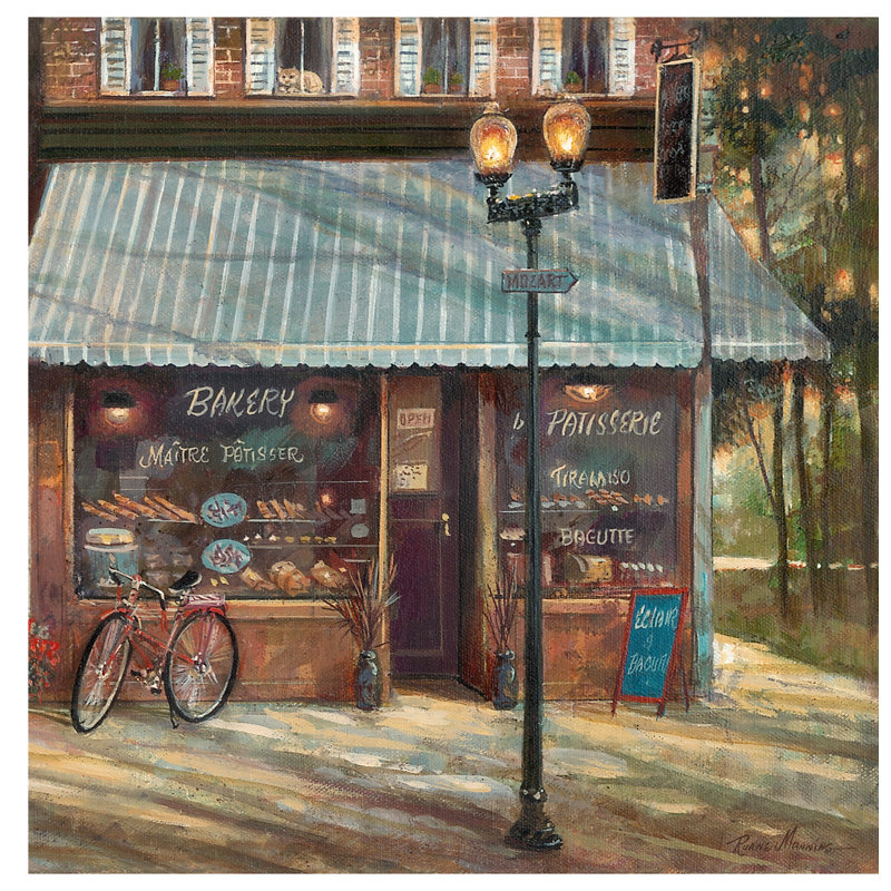 Pastry Shop by Ruane Manning - Wrapped Canvas Painting, 45.72 cm H x 45.72 cm W x 1.91 cm D