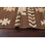 Tapis brun / beige en laine tissé à la main