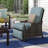 Craighead Luxury Recliner Patio Chair with Plush Cushions and Accent Pillow-2107153607