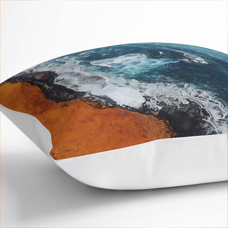 Square Throw Cushion, White, 55cm H x 55cm W x 20cm D
