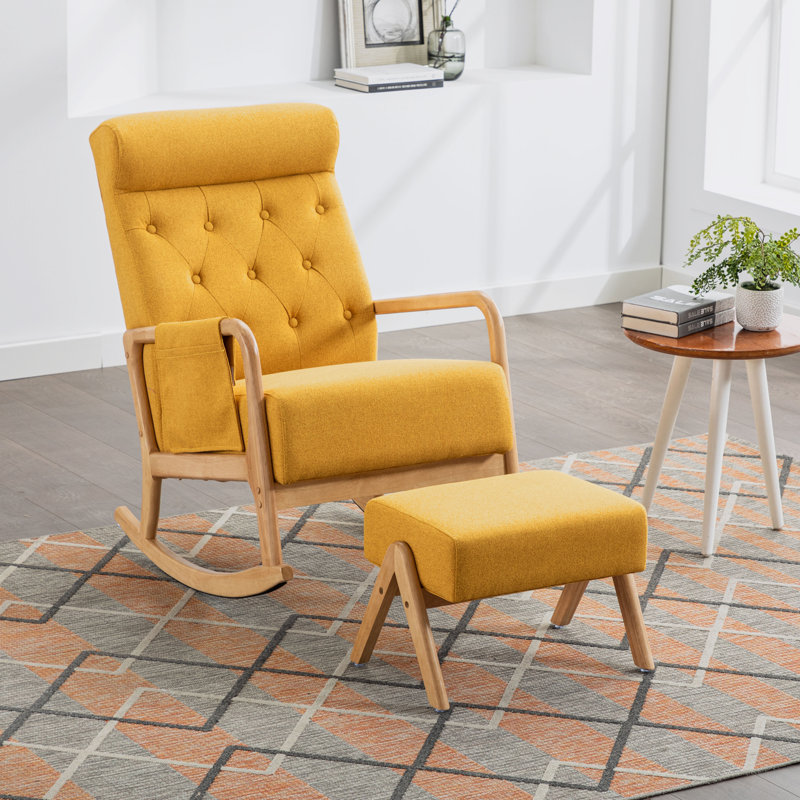Chaises berçantes, Jaune