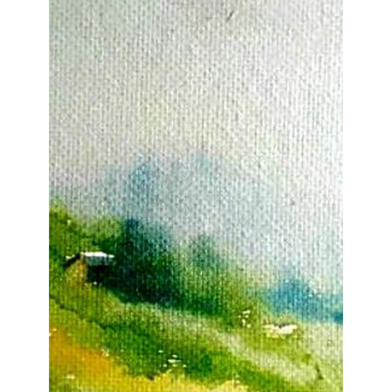 Vallée-Paysage | Aquarelle sur papier | Par Dipa Talukder
