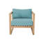 Venice Teak 5 Piece Chat Group With End Table-1444045376