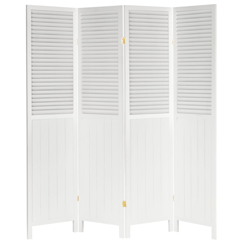 Pavillon de jardin permanent en métal Grand paravent à lambris, 4, Blanc