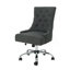 Chaise de bureau moderne en gris foncé, assise, pivotant et réglable