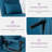21.6" Convertible Chair Bed Sleeper With 5-Position Adjustable Backrest & Pillow-569266790