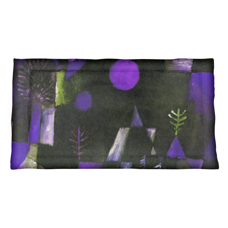 Taie décorative Paul Klee, Grand, Polyester, Mauve
