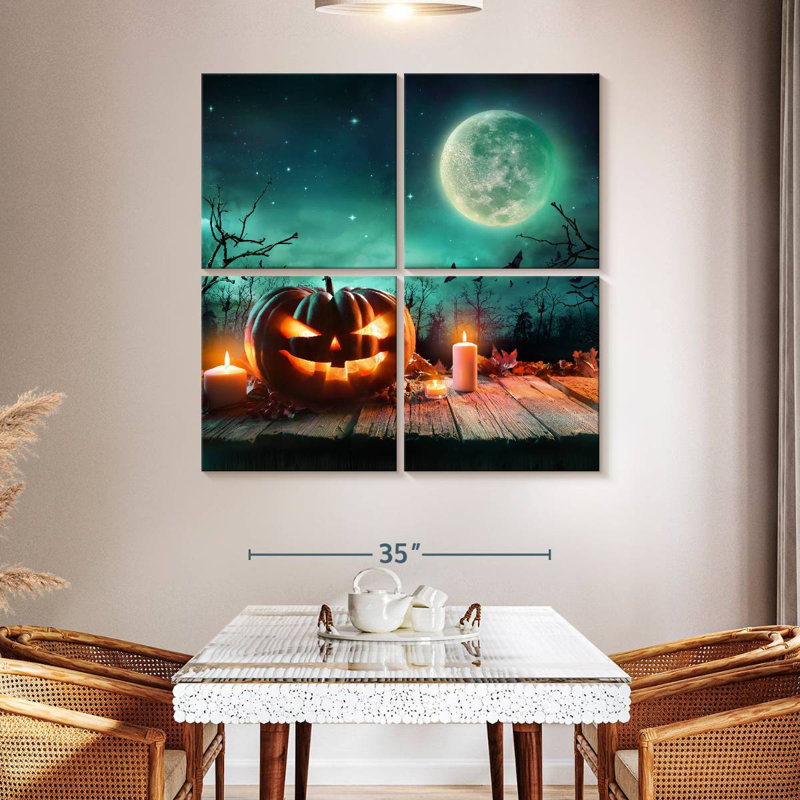 Décoration d'Halloween effrayante Lelend, H 45 po x l 45 po