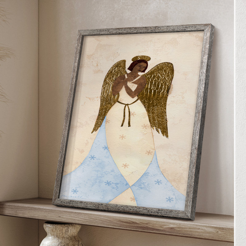 Seraphin III Framed Print - Solid Wood, 11" H x 9" W
