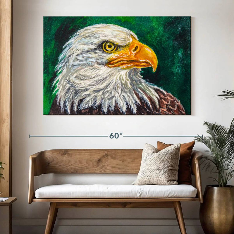 Bald Eagle, 34" H x 51" W