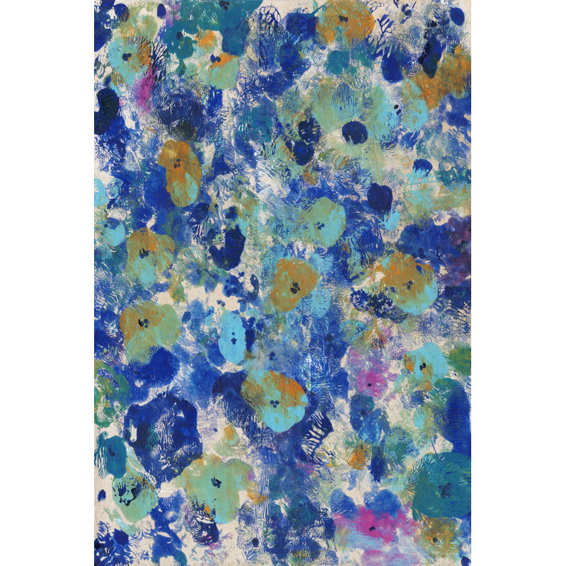 Floral Bright I by Tim OToole - Wrapped Canvas Painting, 46cm H x 30cm W