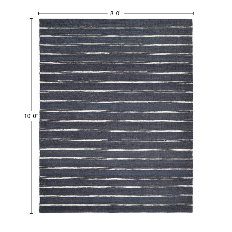 Lilly Striped Area Rug, Rectangle 8' x 10'