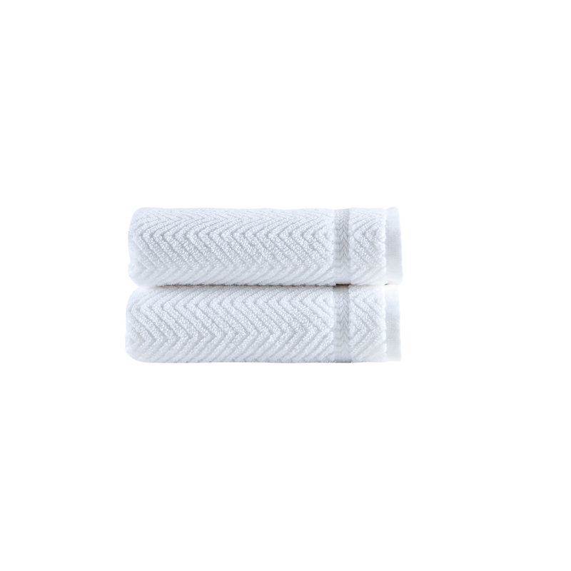 Vandewa Turkish Cotton Hand Towel Set, White