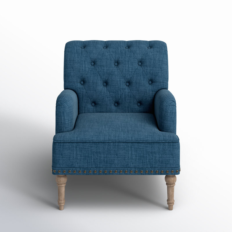 Fauteuil Wilkey, Mélange de polyester bleu marine