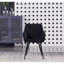 Yerres Modern Velvet Dining Chairs - Ergonomic Curved Back with Metal Legs - Armchair for Dining Room Kitchen Living Room-737887468-684277997