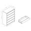 Commode 5 tiroirs l 31,25 po