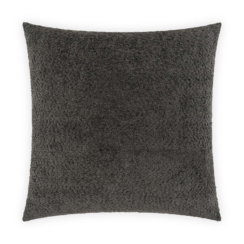 Snuggle Decorative Throw Pillow, Charcoal, Square 22"